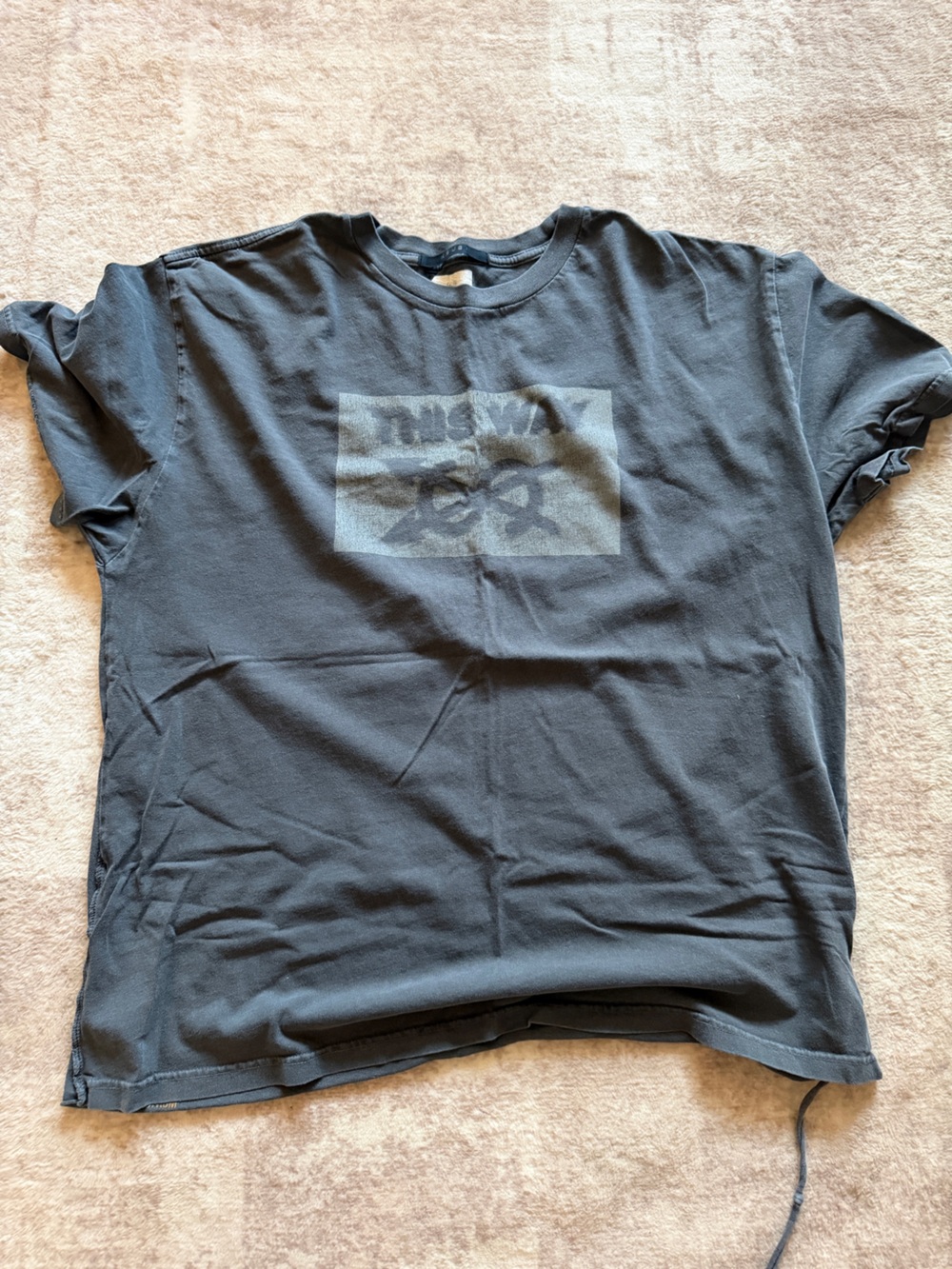 KSUBI This Way Box Graphic Tee XL Faded Black